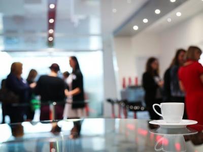 coffee break, conference, women